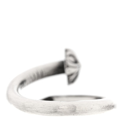 Chrome Hearts Sterling Silver Cross Ball Nail Ring 56 7.5 3 of 5
