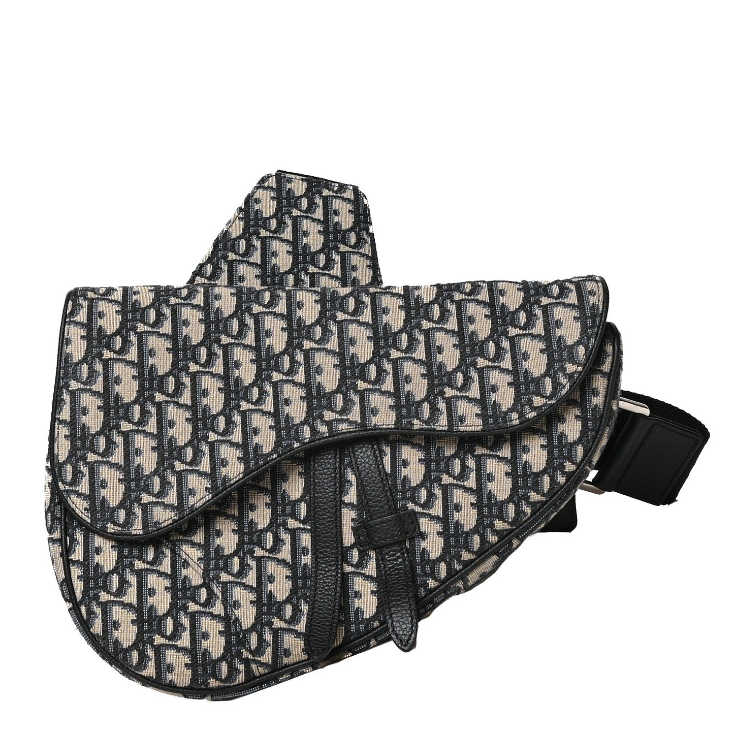Oblique Mens Saddle Bag Blue