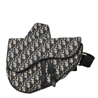 Christian Dior Oblique Mens Saddle Bag Blue 1 of 9