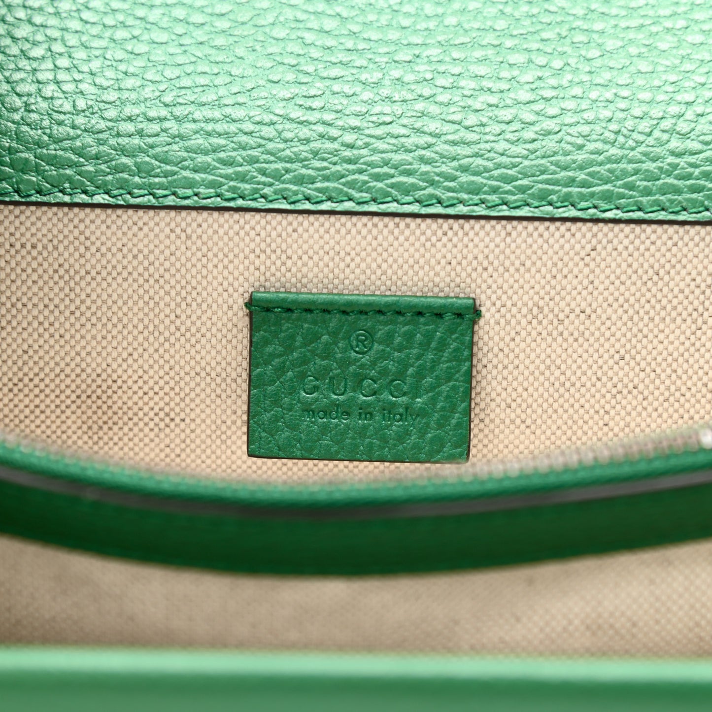 Pebbled Calfskin Small Dionysus Shoulder Bag Emerald