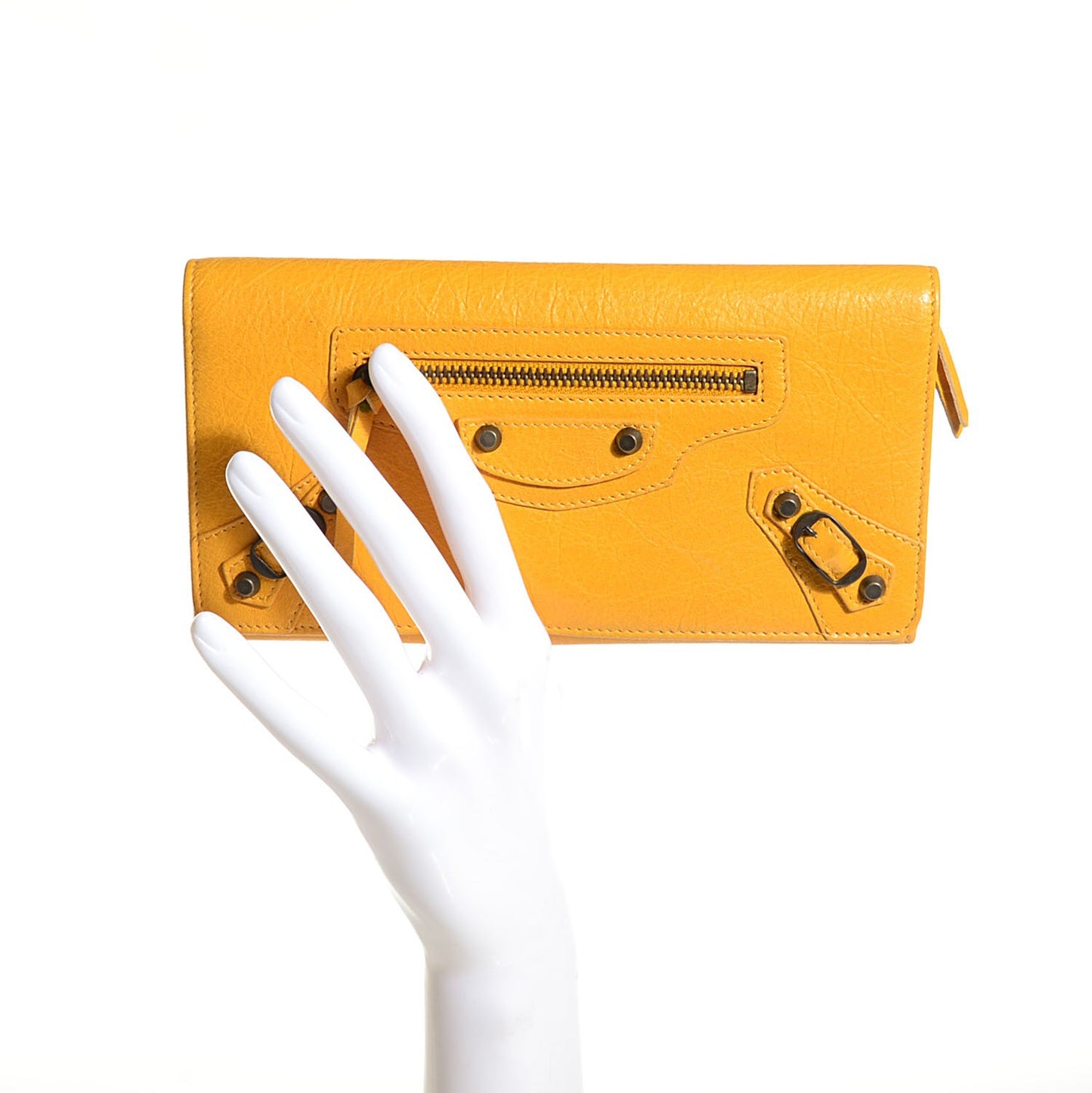 Agneau Classic Hardware Money Wallet Mangue