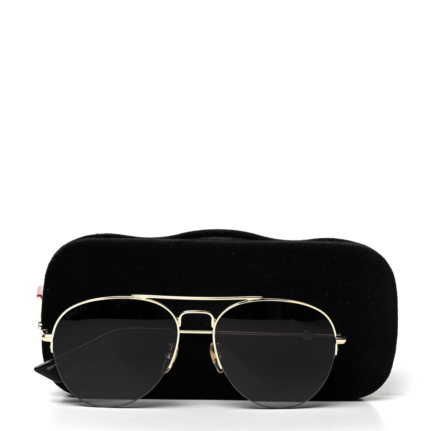Aviator Sunglasses GG0107/S Green Red