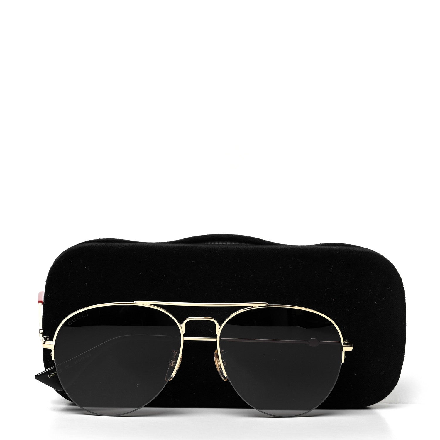 Gucci Aviator Sunglasses GG0107/S Green Red 7 of 7