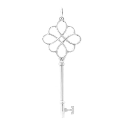 Tiffany Sterling Silver Knot Key Pendant 1 of 4