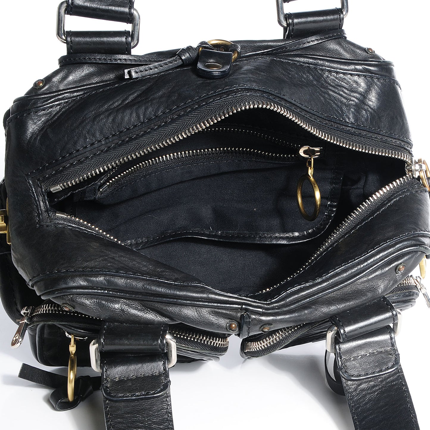 Goatskin Small Betty Shoulder Bag Black