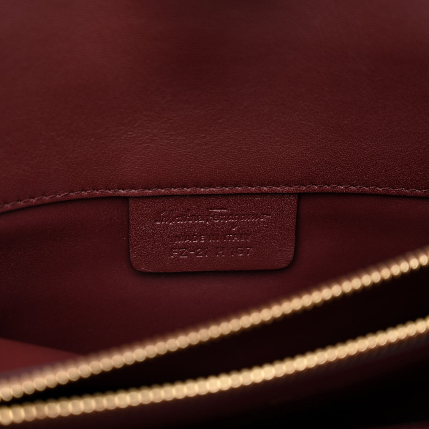 Calfskin Large Studio Bag Wine
