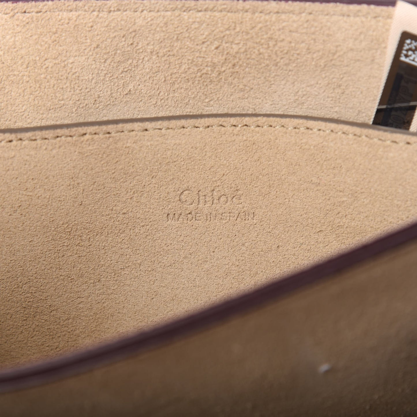 Suede Calfskin Small Faye Shoulder Bag Plum Purple