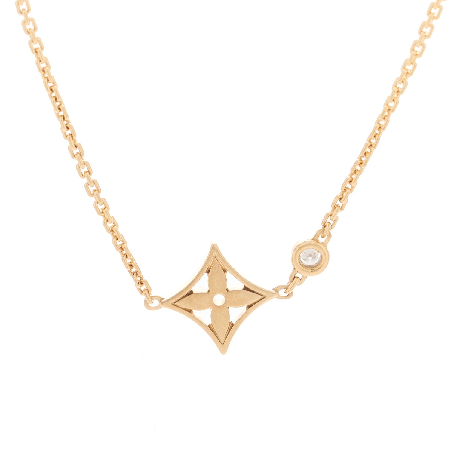 Louis Vuitton 18K Pink Gold Diamond Idylle Blossom Pendant Necklace 3 of 7