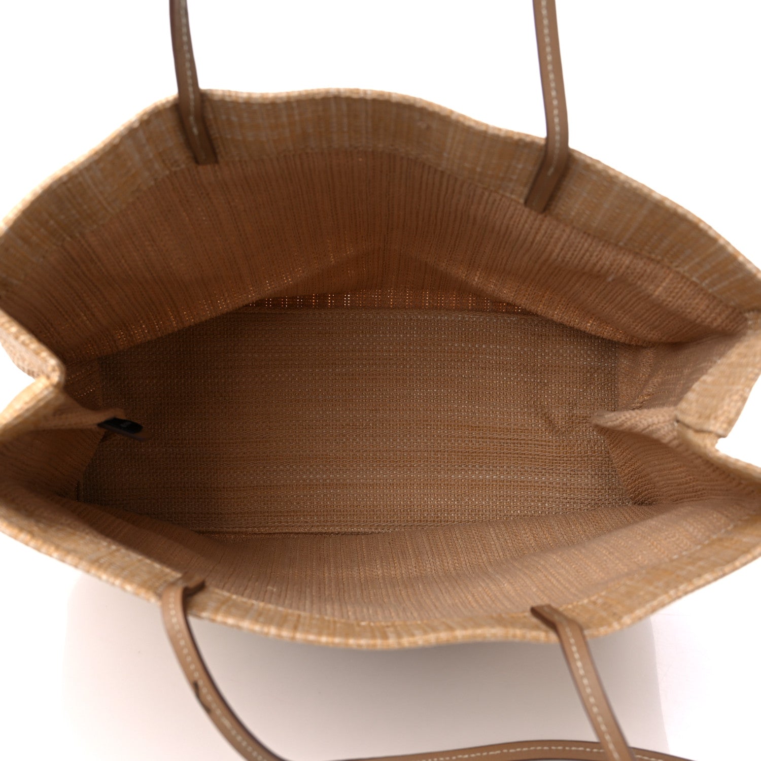 Prada Raffia Logo Tote Naturale 5 of 8