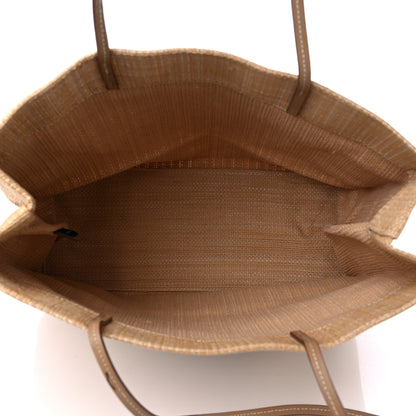 Prada Raffia Logo Tote Naturale 5 of 8