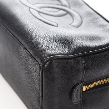Chanel Caviar Timeless CC Cosmetic Pouch Bag Black 8 of 10