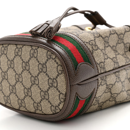 Gucci GG Supreme Monogram Web Small Ophidia Bucket Bag Brown 10 of 12