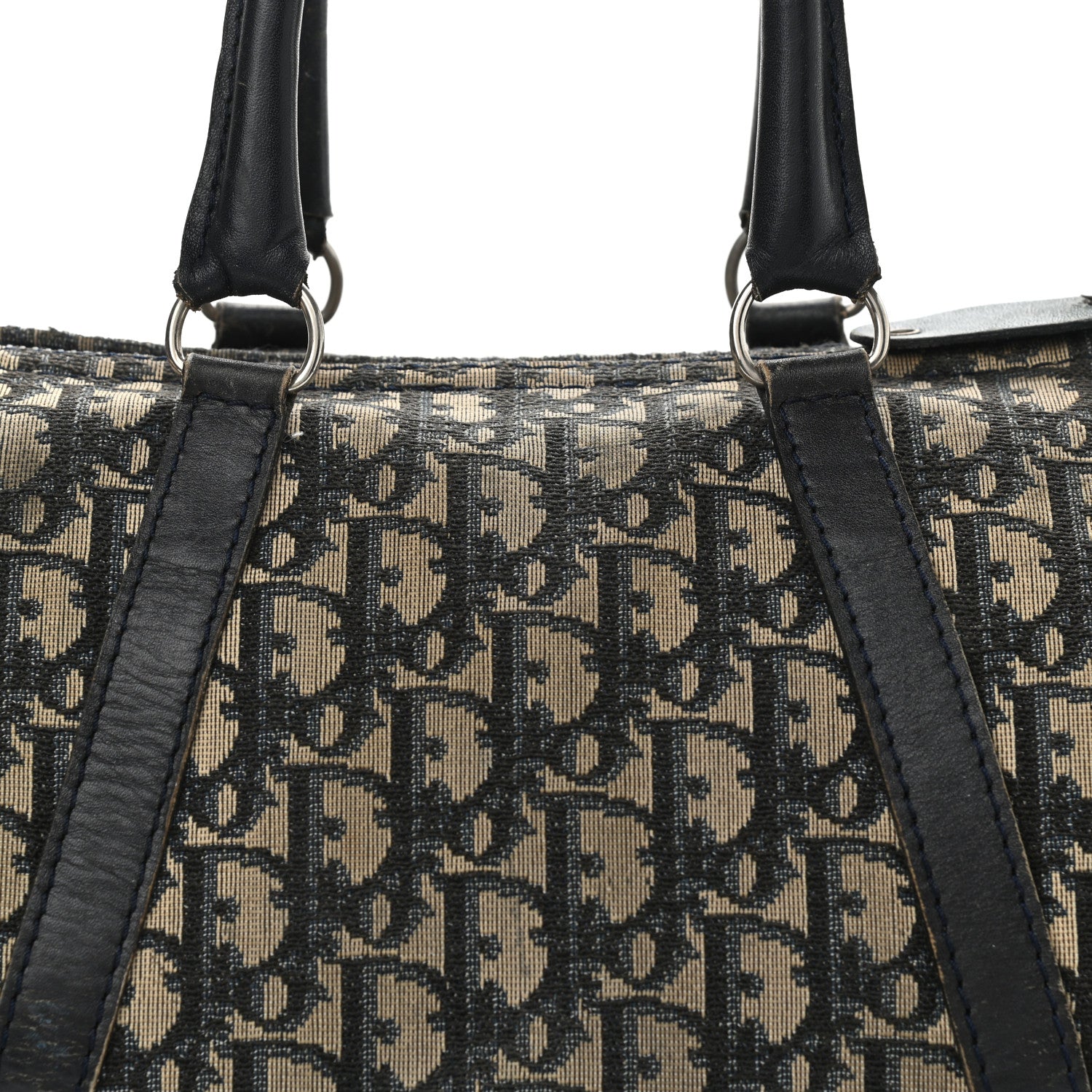 Christian Dior Monogram Boston Navy Blue 7 of 16