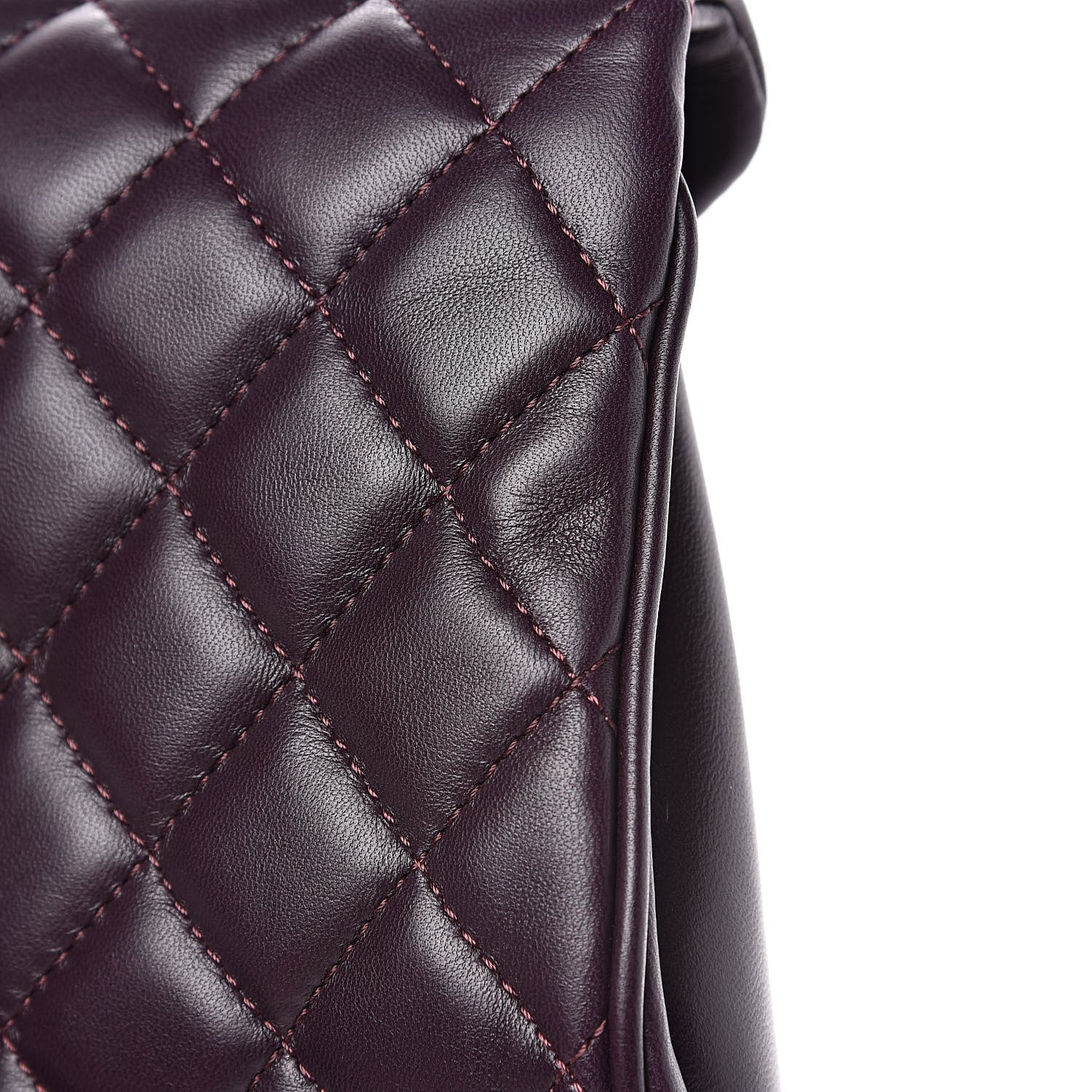 Chanel Lambskin Quilted Fold Up Again Clutch Purple 11 of 13
