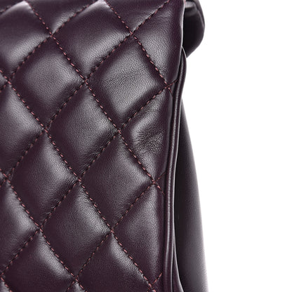 Chanel Lambskin Quilted Fold Up Again Clutch Purple 11 of 13