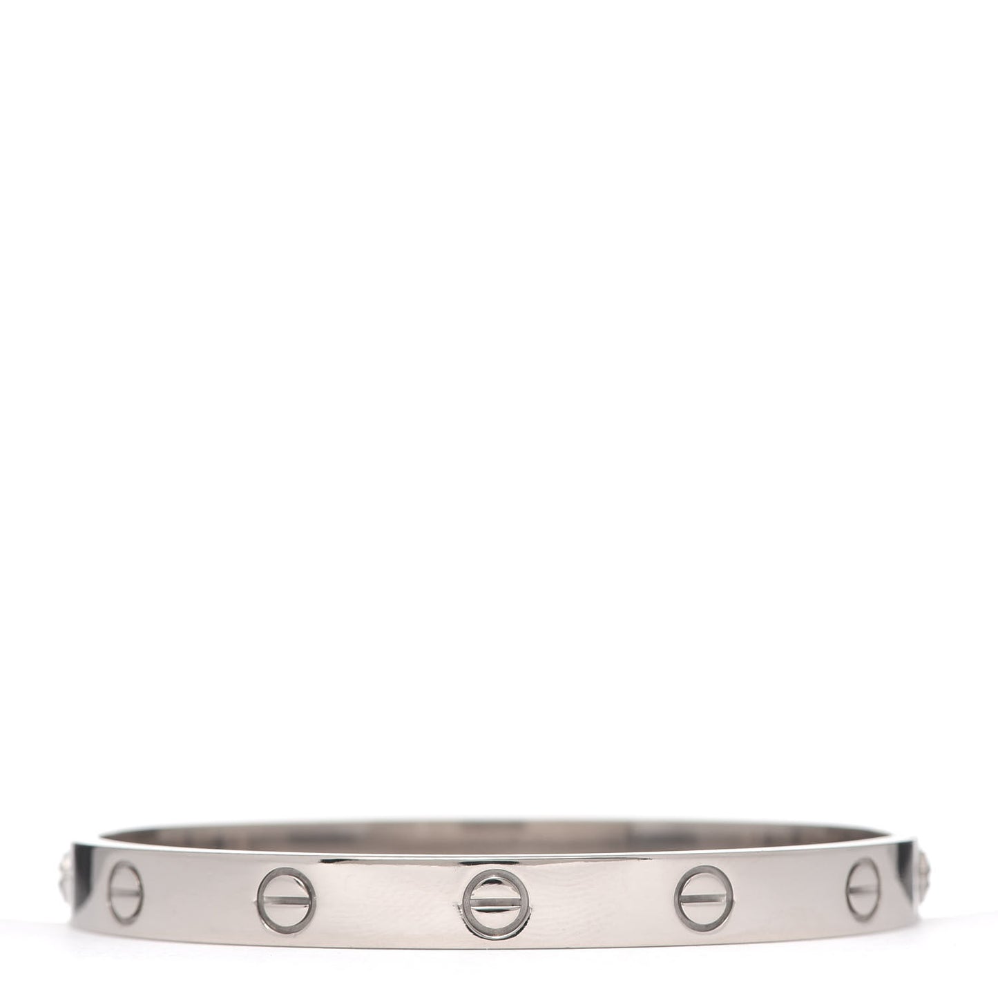 18K White Gold LOVE Bracelet 17