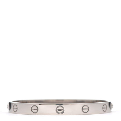Cartier 18K White Gold LOVE Bracelet 17 3 of 5