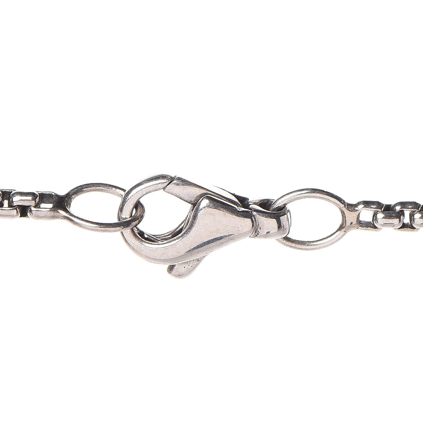 Sterling Silver Diamond Prasiolite 7mm Petite Albion Pendant Necklace