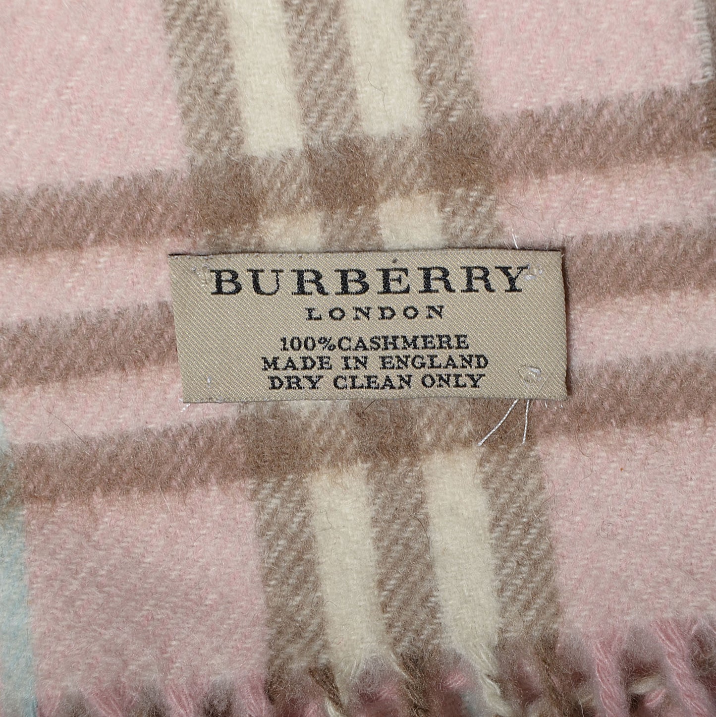 Cashmere Nova Check Scarf Pink