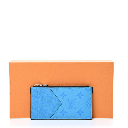 Louis Vuitton Taigarama Coin Card Holder Blue Lagoon 7 of 7