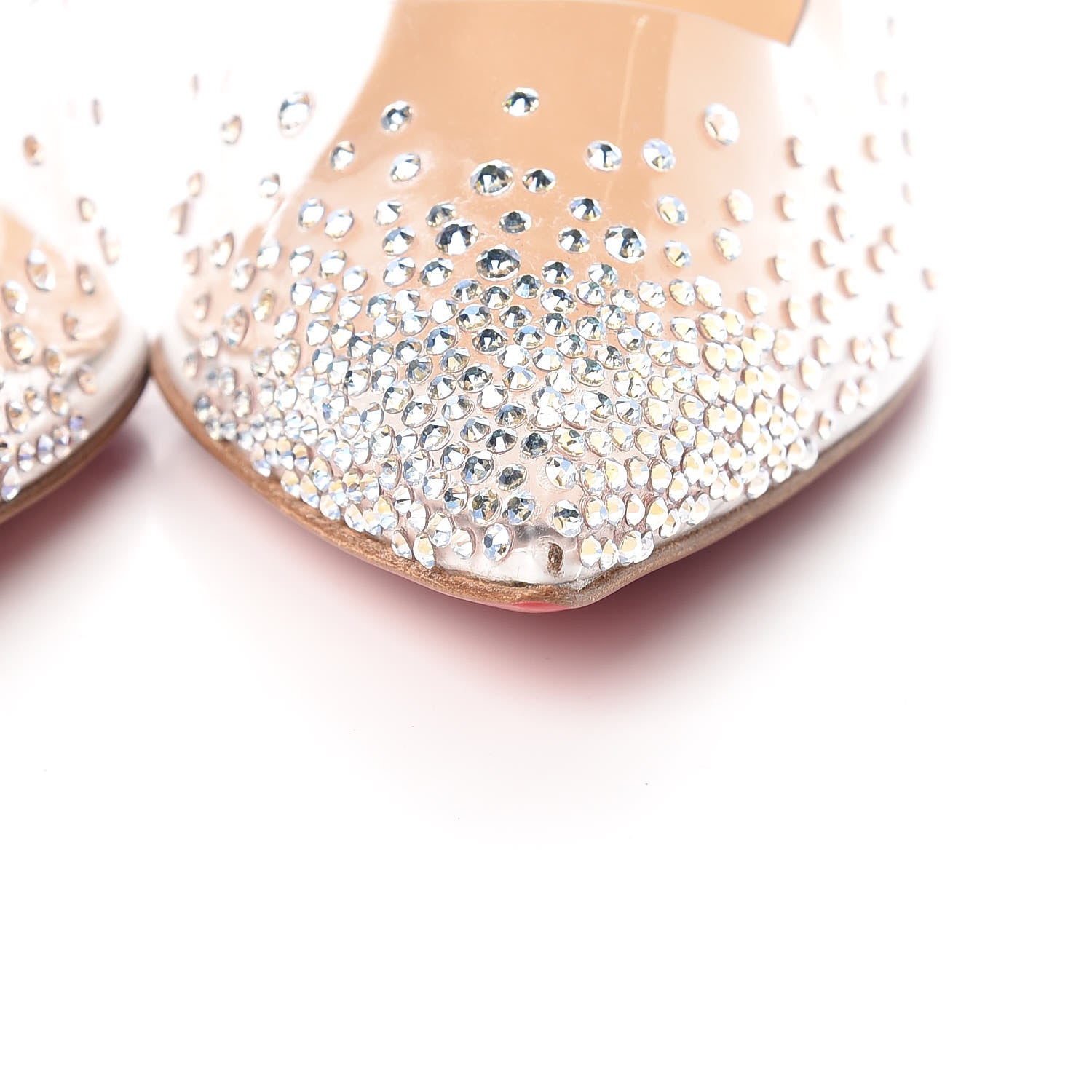 Christian Louboutin PVC Patent Degastrass 100 Pumps 37 Latte 8 of 10