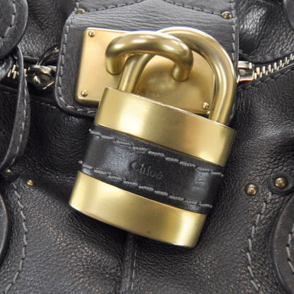 Chloe Leather Paddington Tote Black 5 of 7