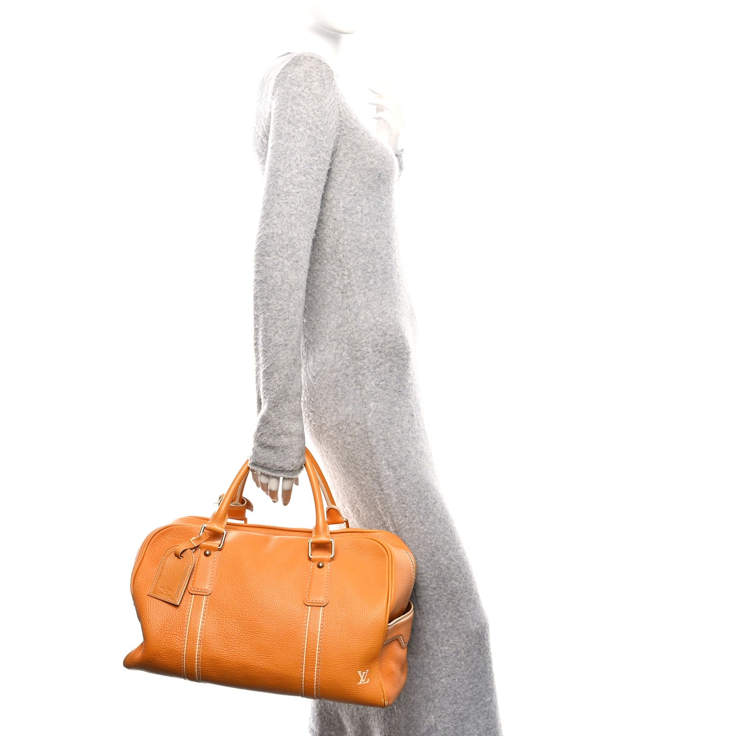 Louis Vuitton Tobago Calfskin Carryall Yellow 2 of 10