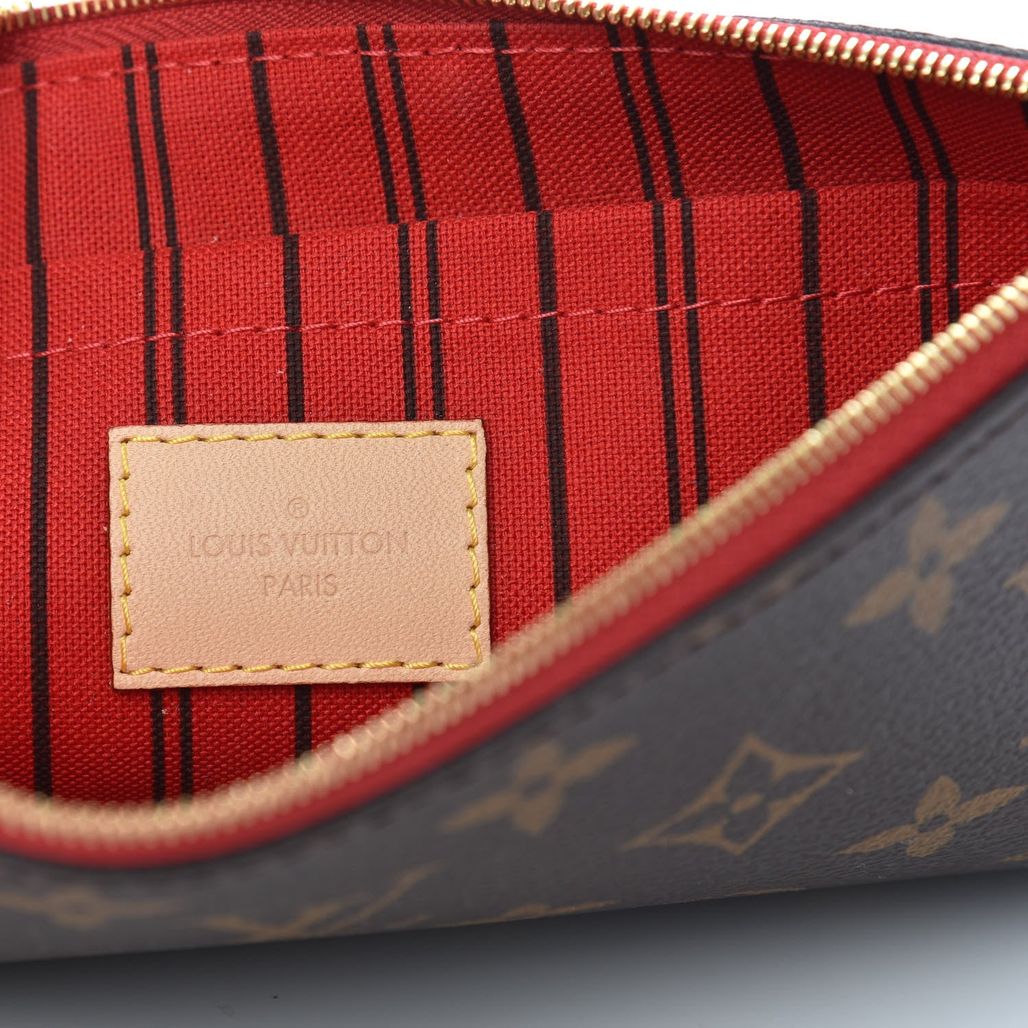 Louis Vuitton Monogram Neverfull MM GM Pochette Cherry 6 of 6