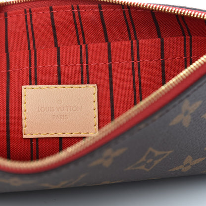 Louis Vuitton Monogram Neverfull MM GM Pochette Cherry 6 of 6