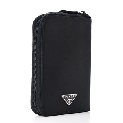 Prada Tessuto Nylon Zip Around Agenda Holder Black 3 of 9