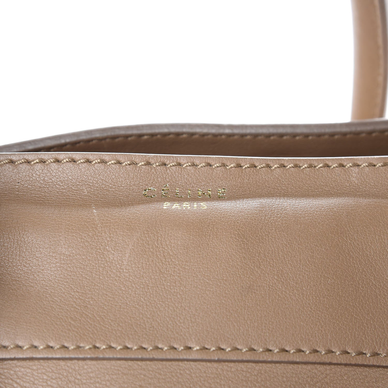 Celine Smooth Calfskin Mini Luggage Dune 10 of 12
