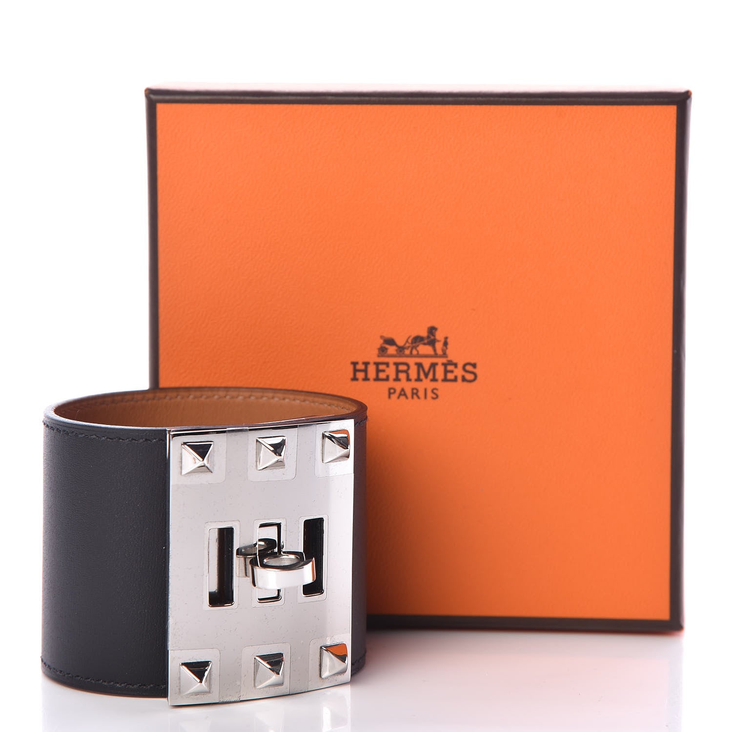 Hermes Chamonix Extreme Kelly Bracelet S Black 6 of 6