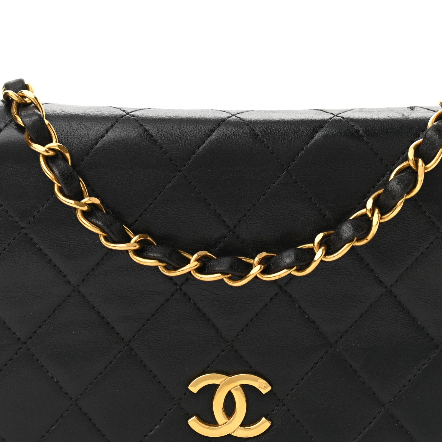 Chanel Lambskin Quilted Small Single Flap Black 10 of 10