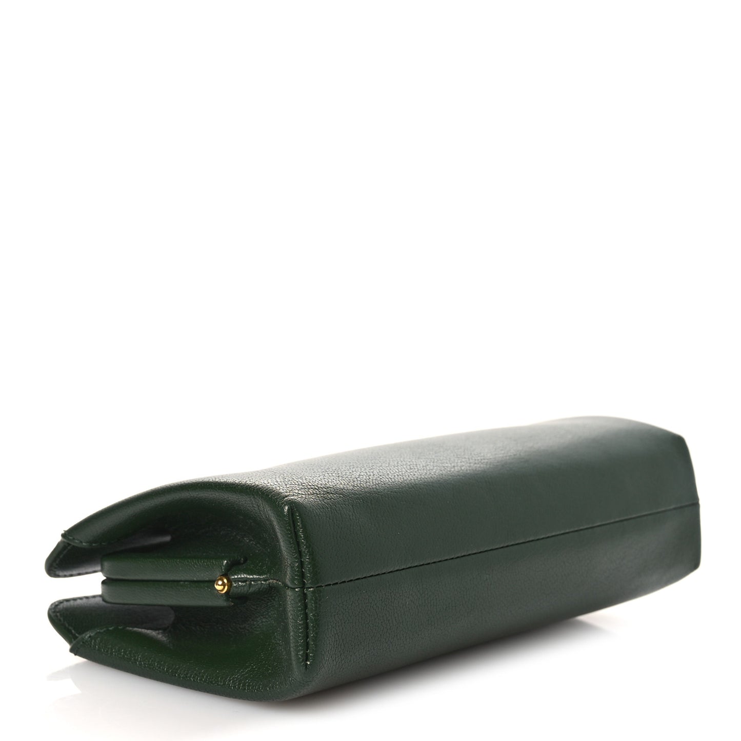 Goatskin Amazon Clutch Seaweed Green