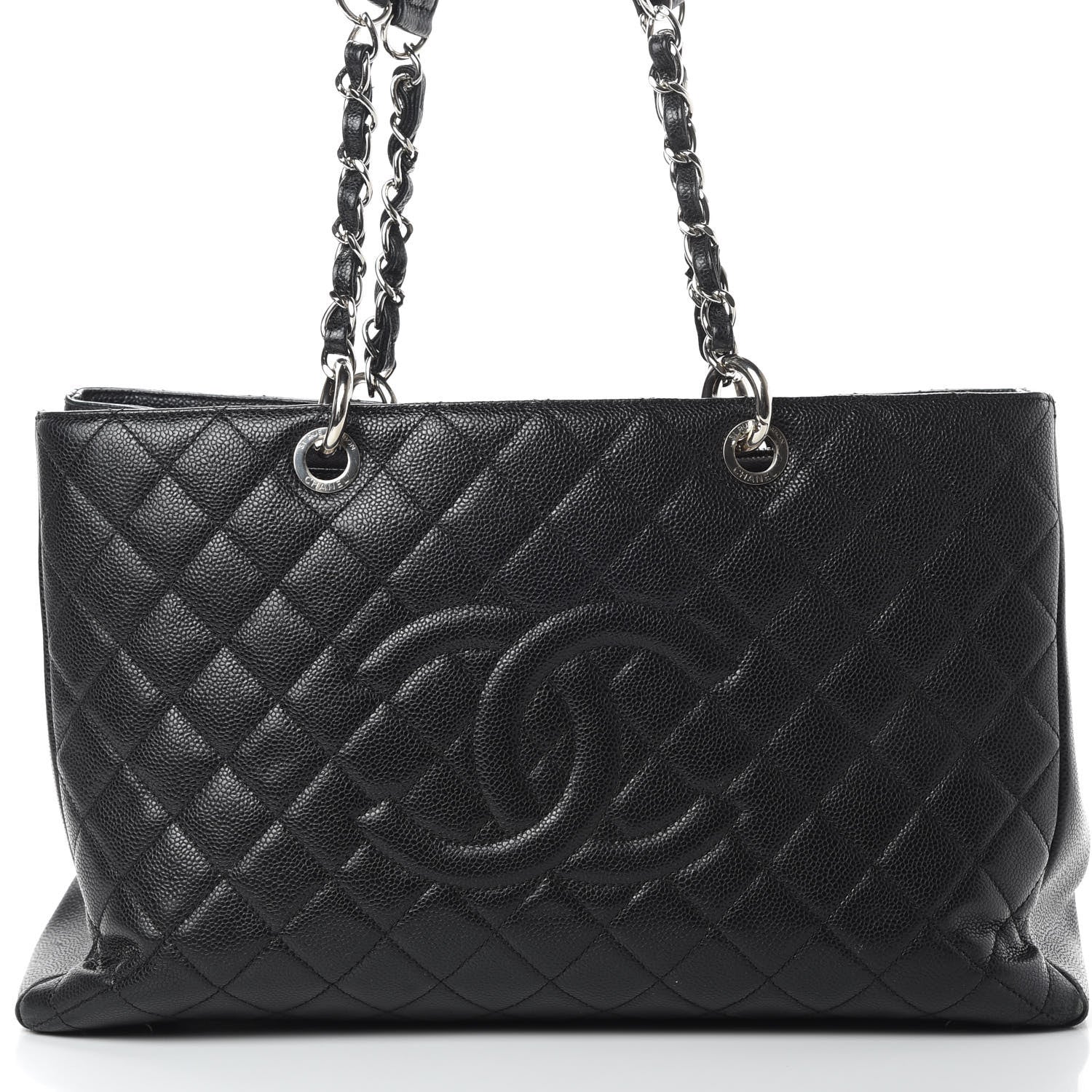 Chanel Caviar Quilted XL Grand Shopping Tote GST Black 8 of 21