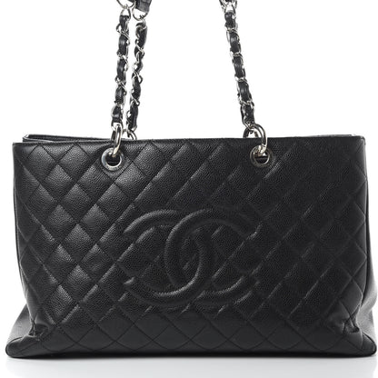 Chanel Caviar Quilted XL Grand Shopping Tote GST Black 8 of 21