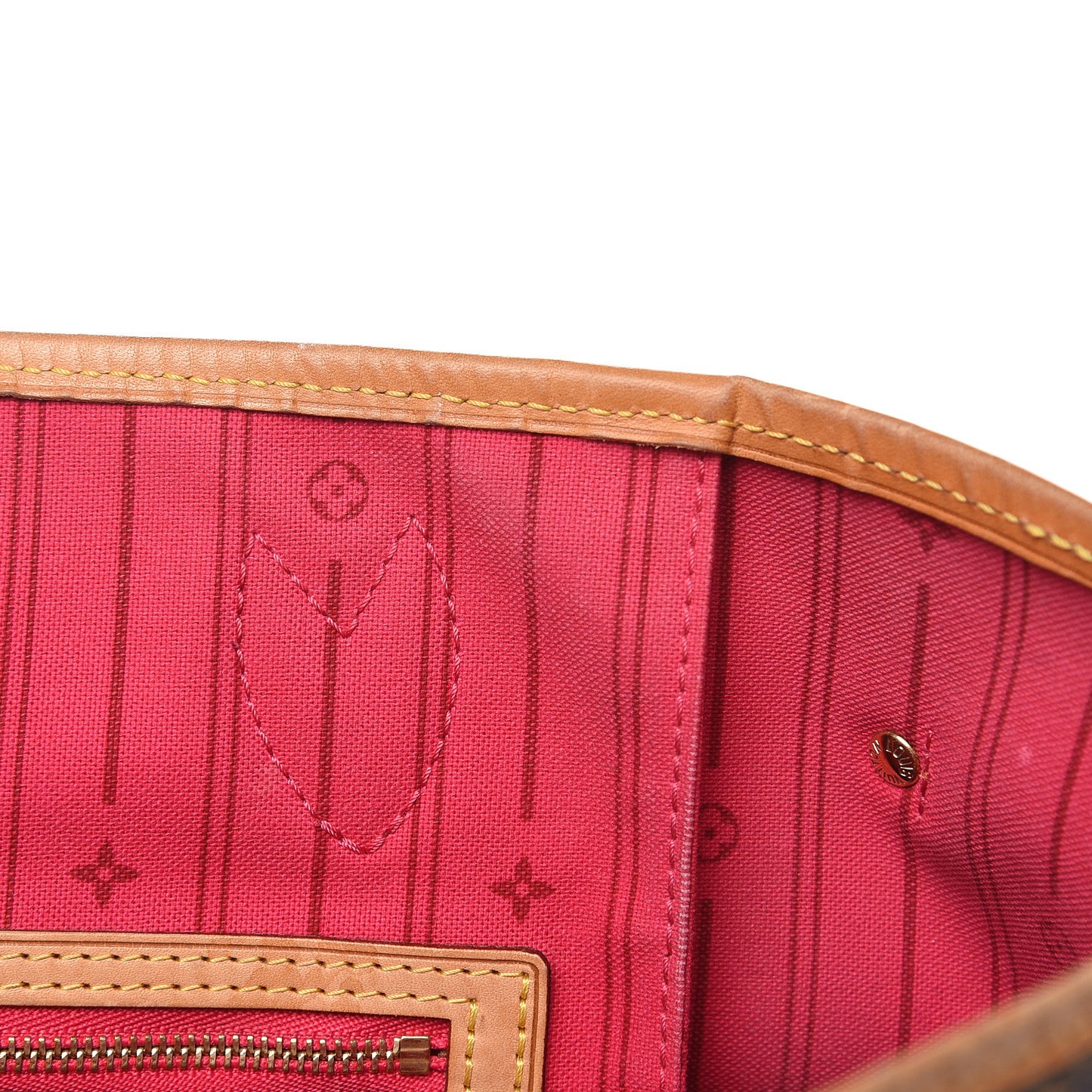 Monogram My LV Heritage Neverfull MM Fuchsia White