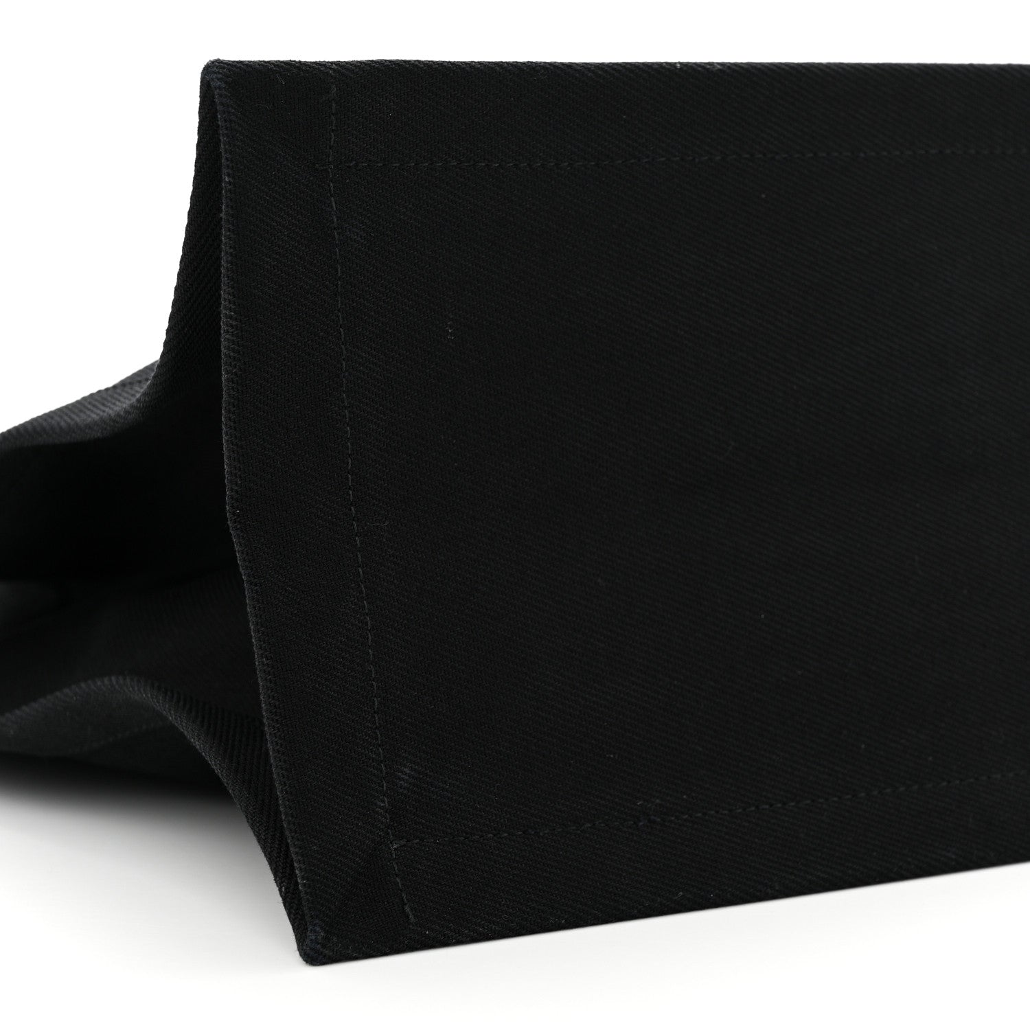 Saint Laurent Linen Calfskin Rive Gauche Tote Black 8 of 9