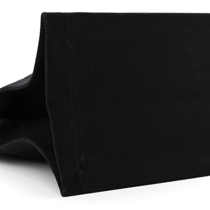 Saint Laurent Linen Calfskin Rive Gauche Tote Black 8 of 9