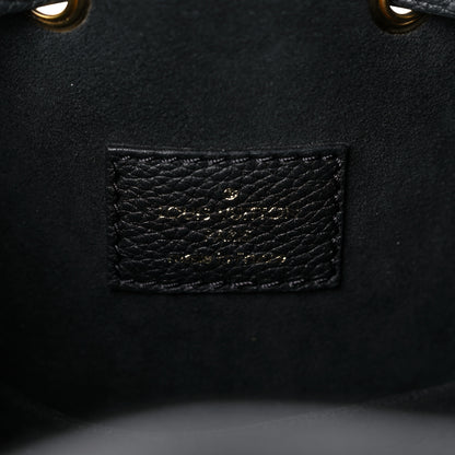Louis Vuitton Calfskin Lockme Bucket MM Black 6 of 12