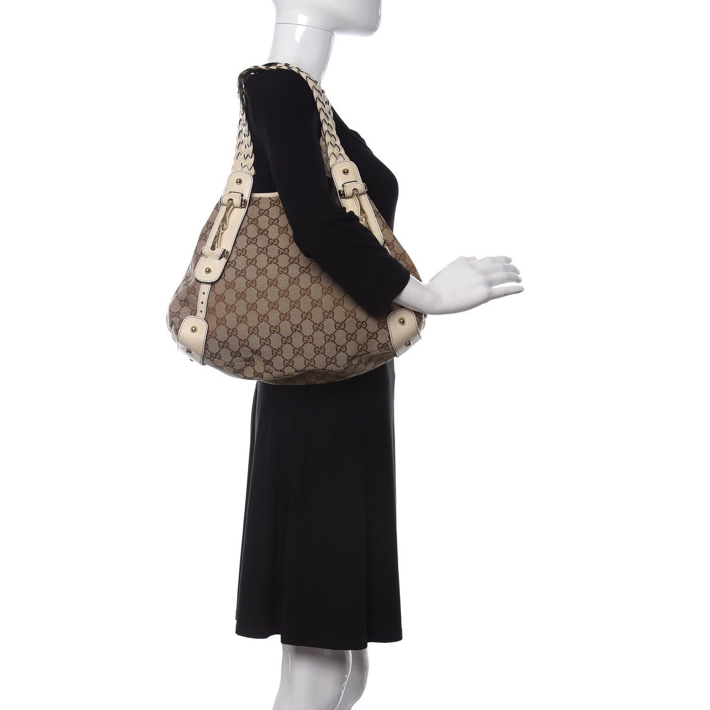 Monogram Small Pelham Shoulder Bag Off White