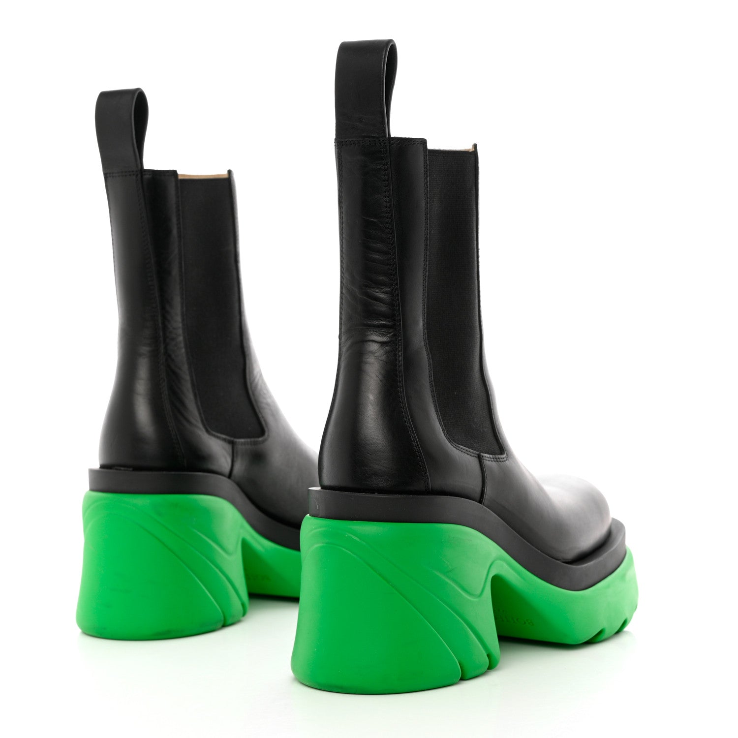 Bottega Veneta Calfskin The Flash Chelsea Boots 36.5 Black Grass 4 of 10