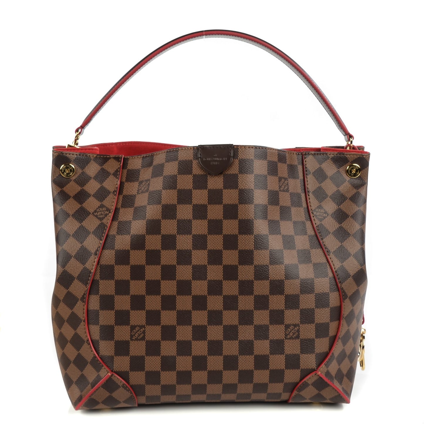 Damier Ebene Caissa Hobo Cherry