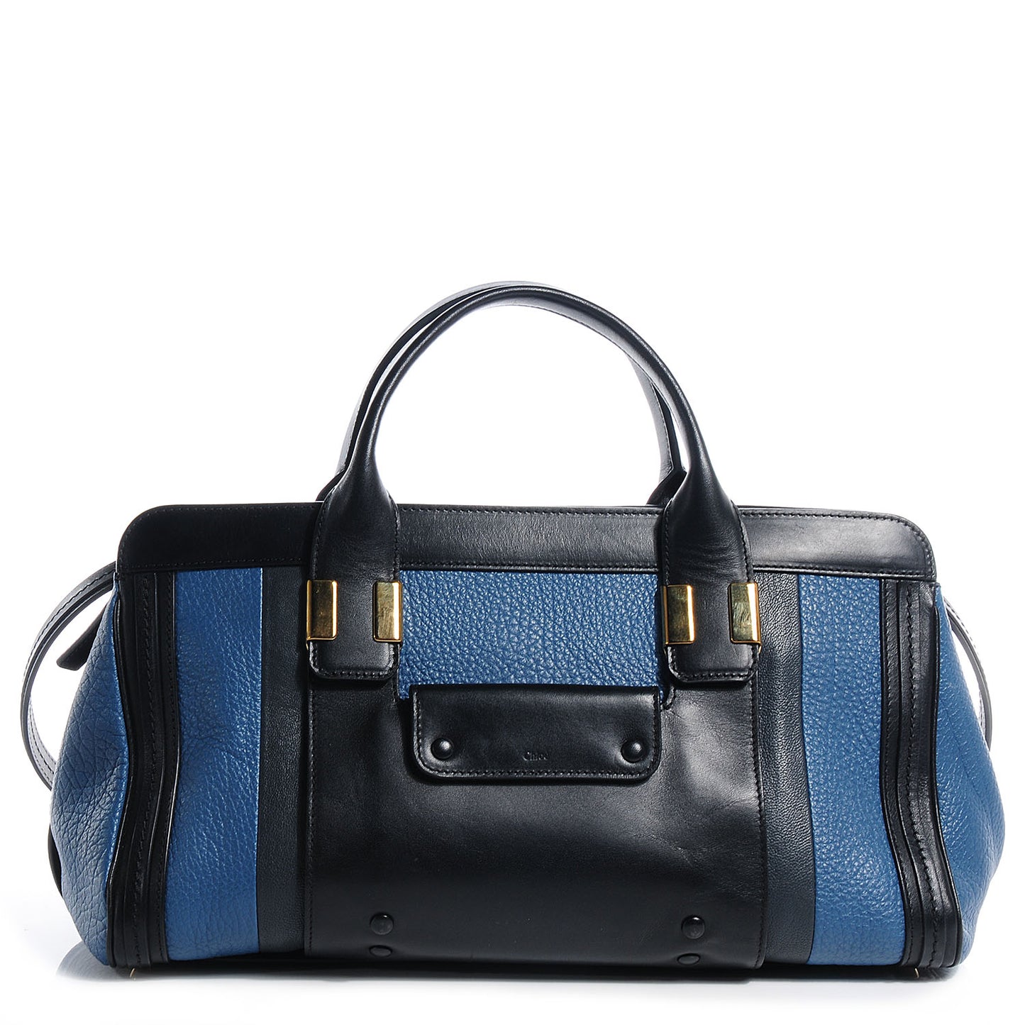 Leather Medium Alice Satchel Blueberry Muffin