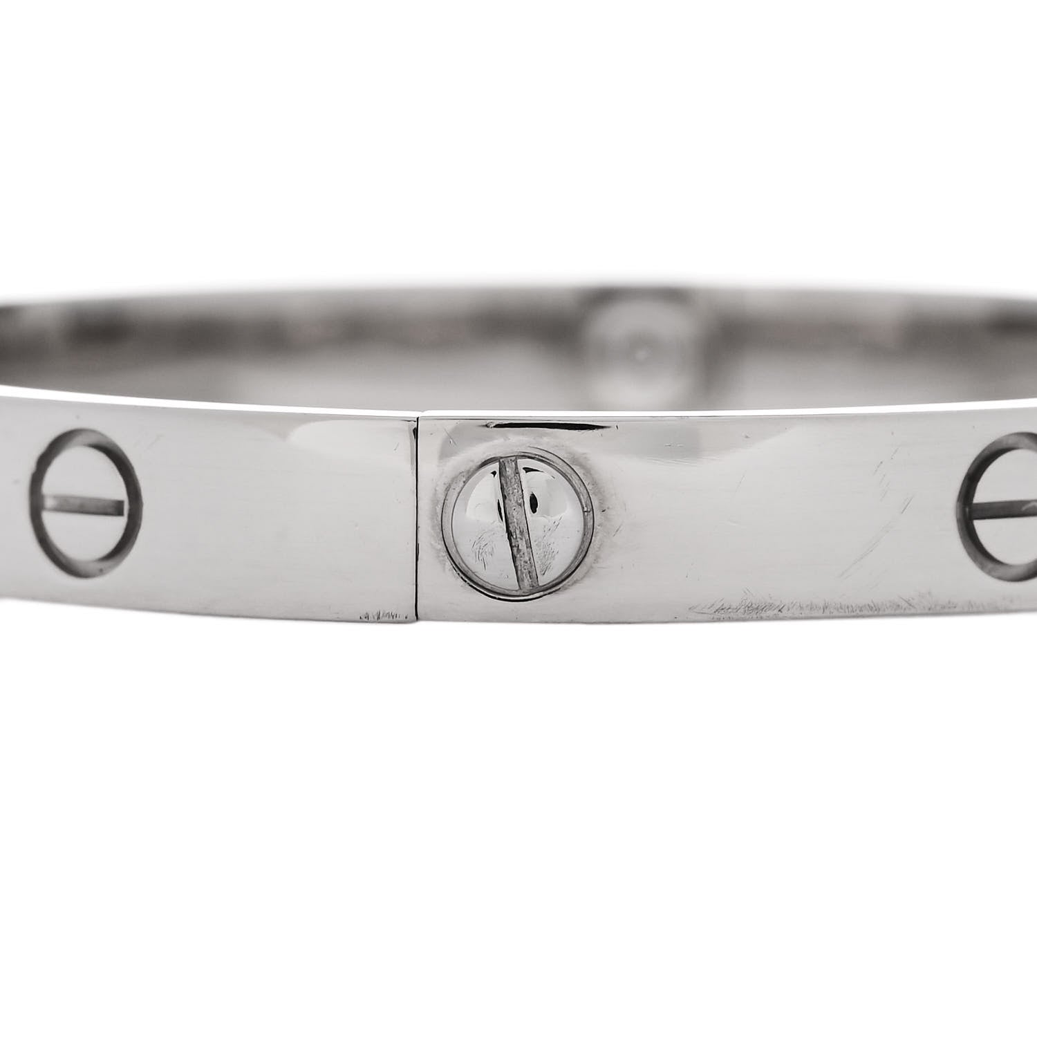 Cartier 18K White Gold LOVE Bracelet 18 5 of 7