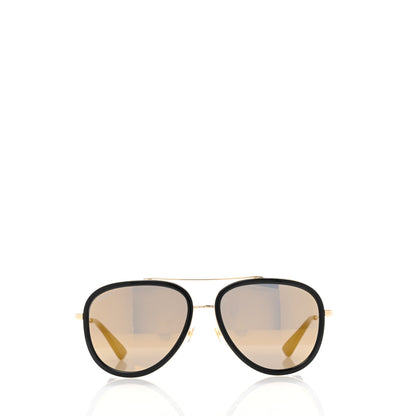Gucci Aviator Sunglasses GG0062S Black Gold 2 of 8