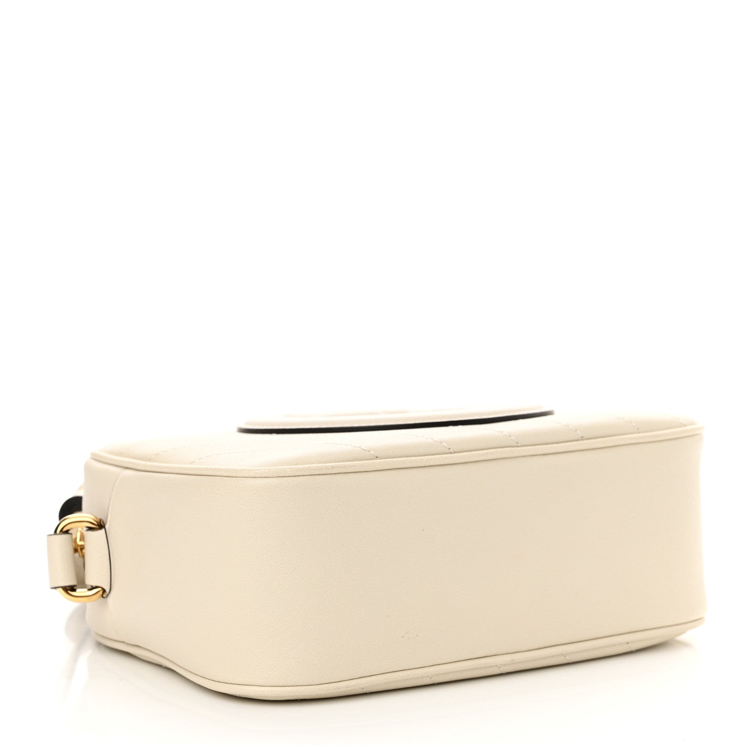 Gucci Sakai Be Green Calfskin Diagonal Stitched Small Blondie Shoulder Bag Mystic White 4 of 10