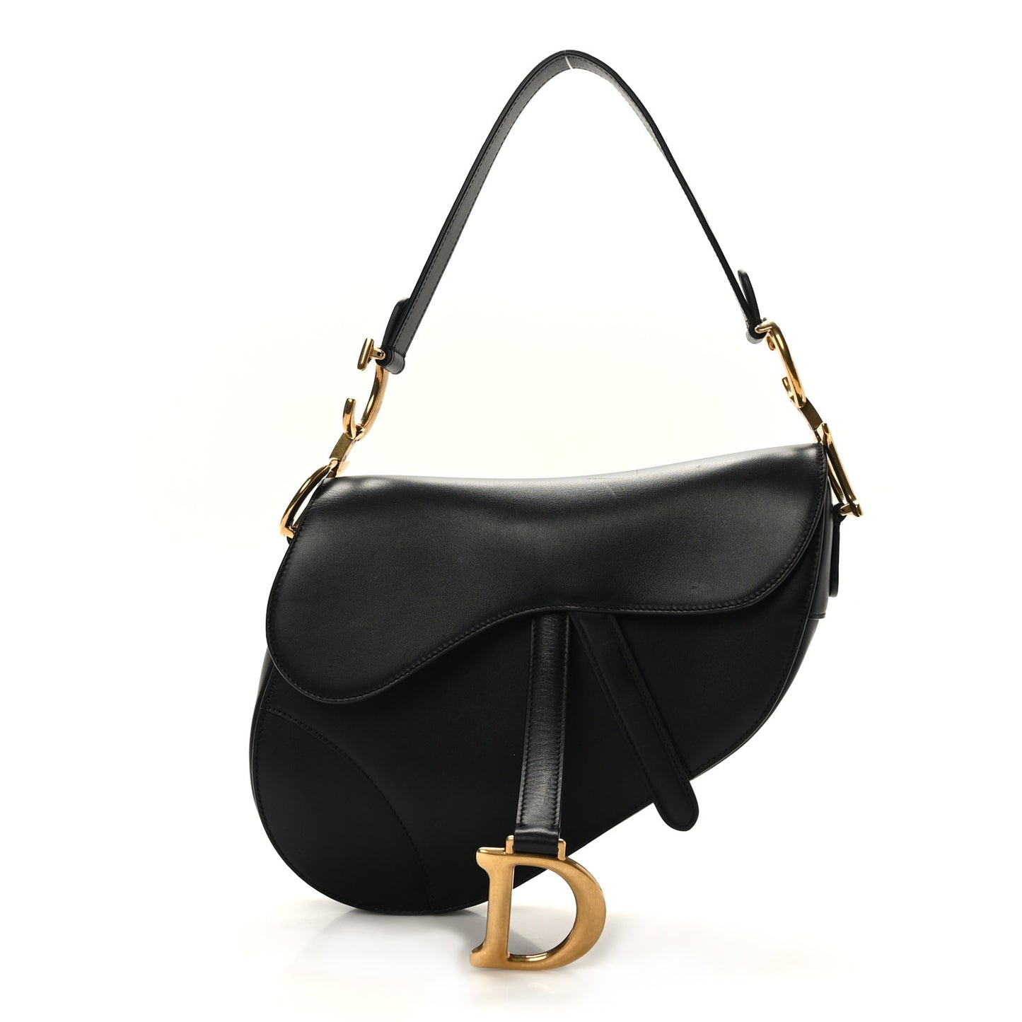 Calfskin Saddle Bag Black