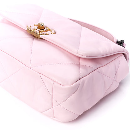 Chanel Lambskin Quilted Medium Chanel 19 Flap Light Pink 11 of 13