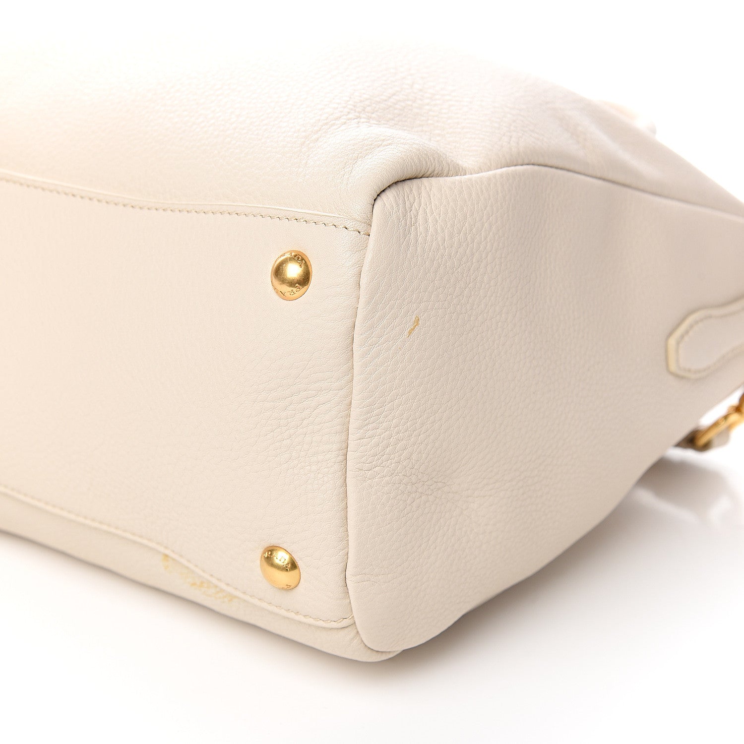 Prada Vitello Daino Top Handle Zip Tote Talco 9 of 11